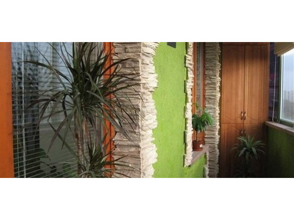 Отделка лоджии и балкона жидкими обоями