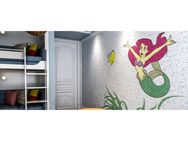 Жидкие обои в детской комнате