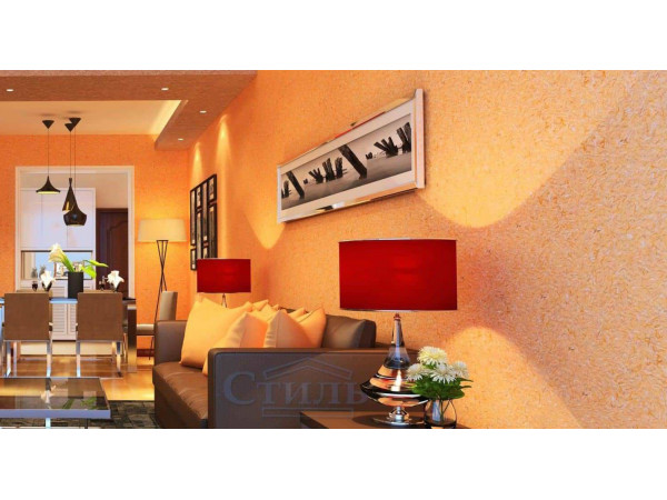 Жидкие обои в гостиной: актуальные и интересные решения
