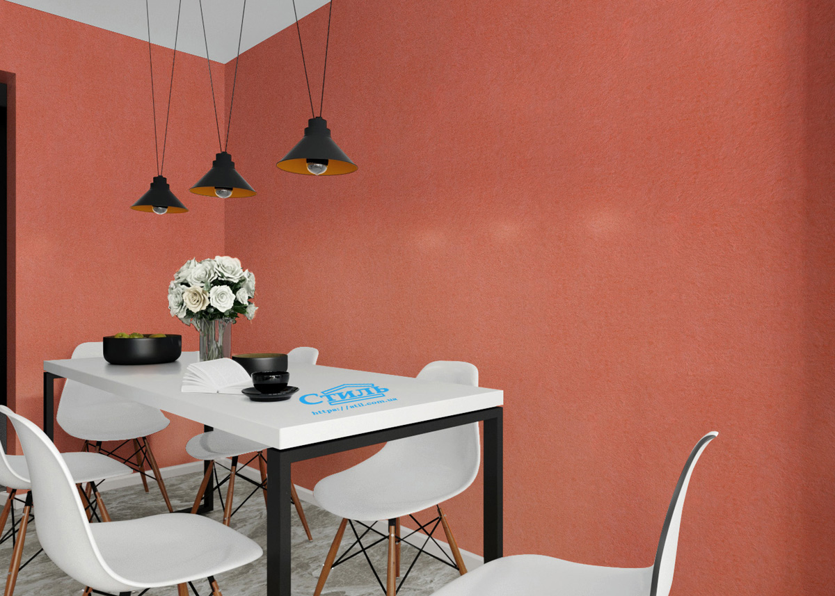 помаранчеві рідкі шпалери