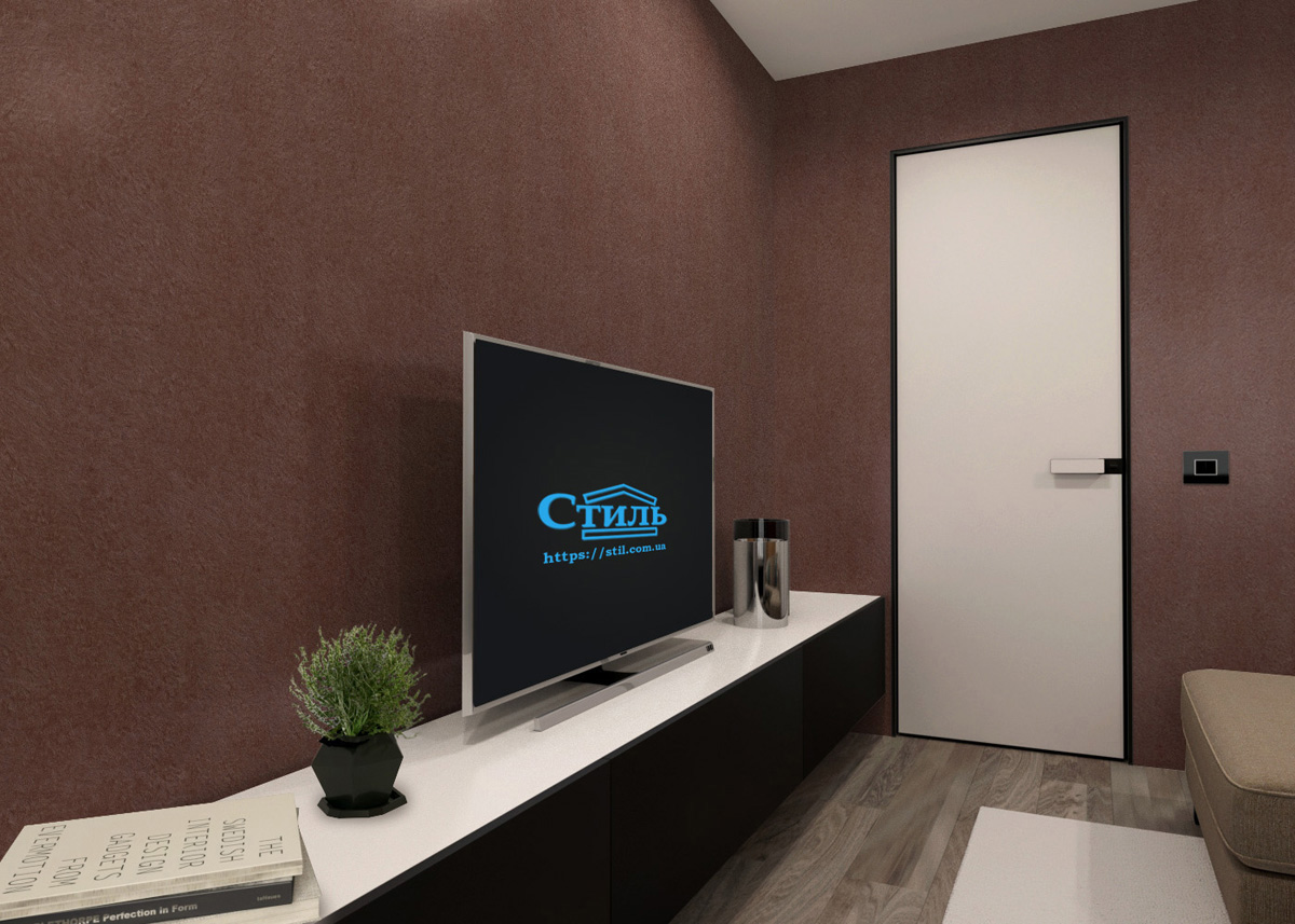 жидкие обои коричневого цвета